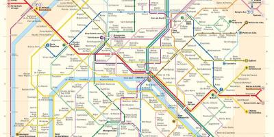 Washington, dc, metroo kaart, millel tänavatel