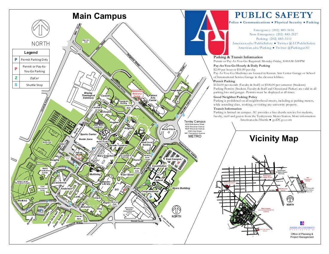 kaart au campus