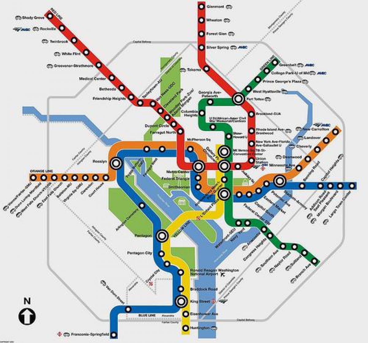 dc metroo kaart planeerija