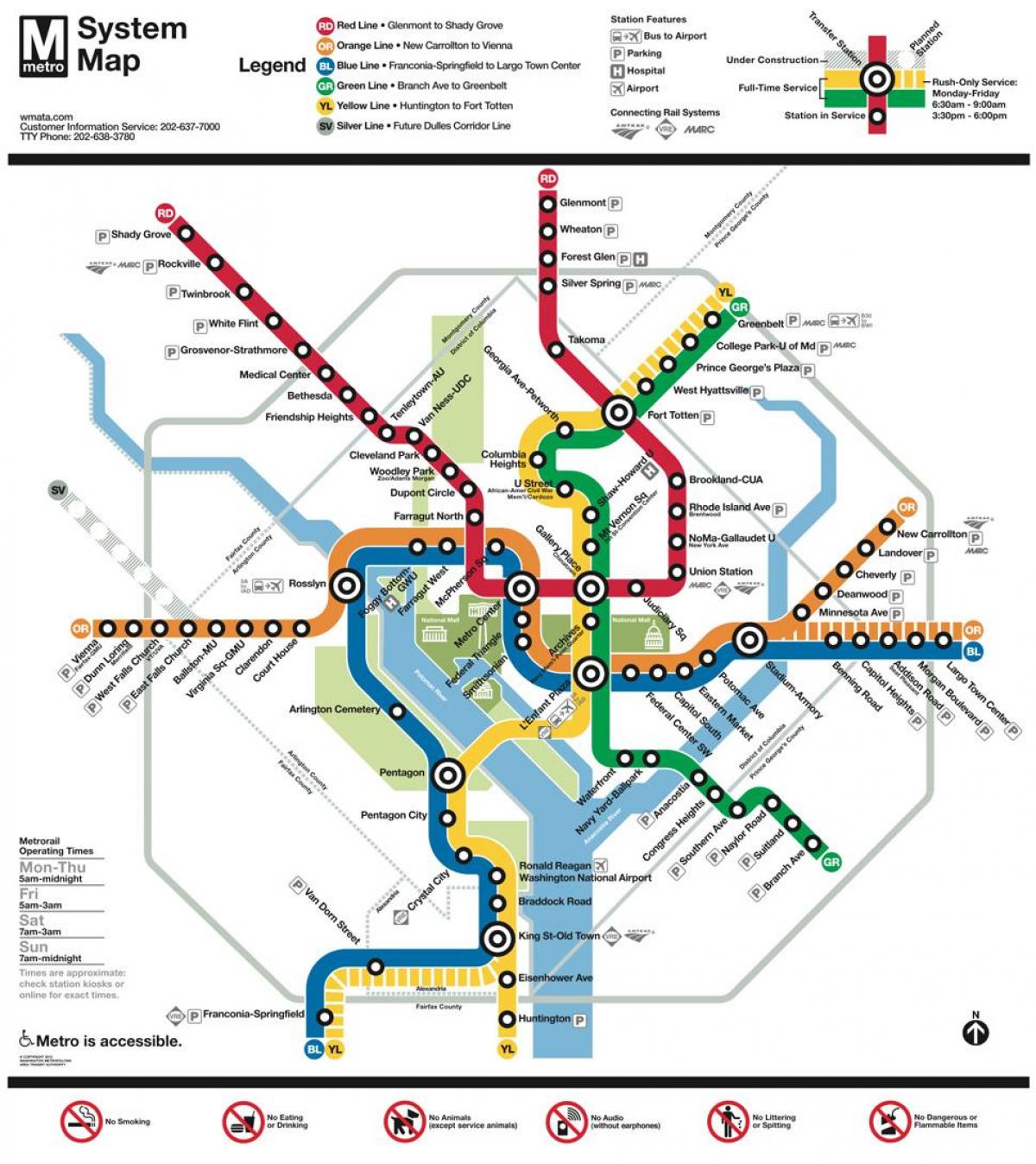 dca metroo kaart