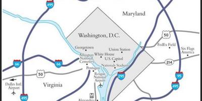 Washington pealinna kaart