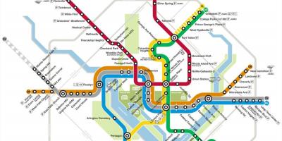 Dc metroo kaart 2015