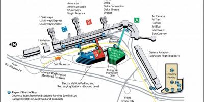 Reagan lennujaama värava kaart