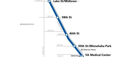 Washingtoni metroo-sinine joon kaardil